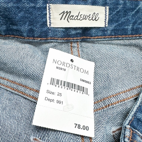 Madewell Relaxed Cut Off Mid-Rise Denim Shorts NWT Size 26 - Picture 7 of 11